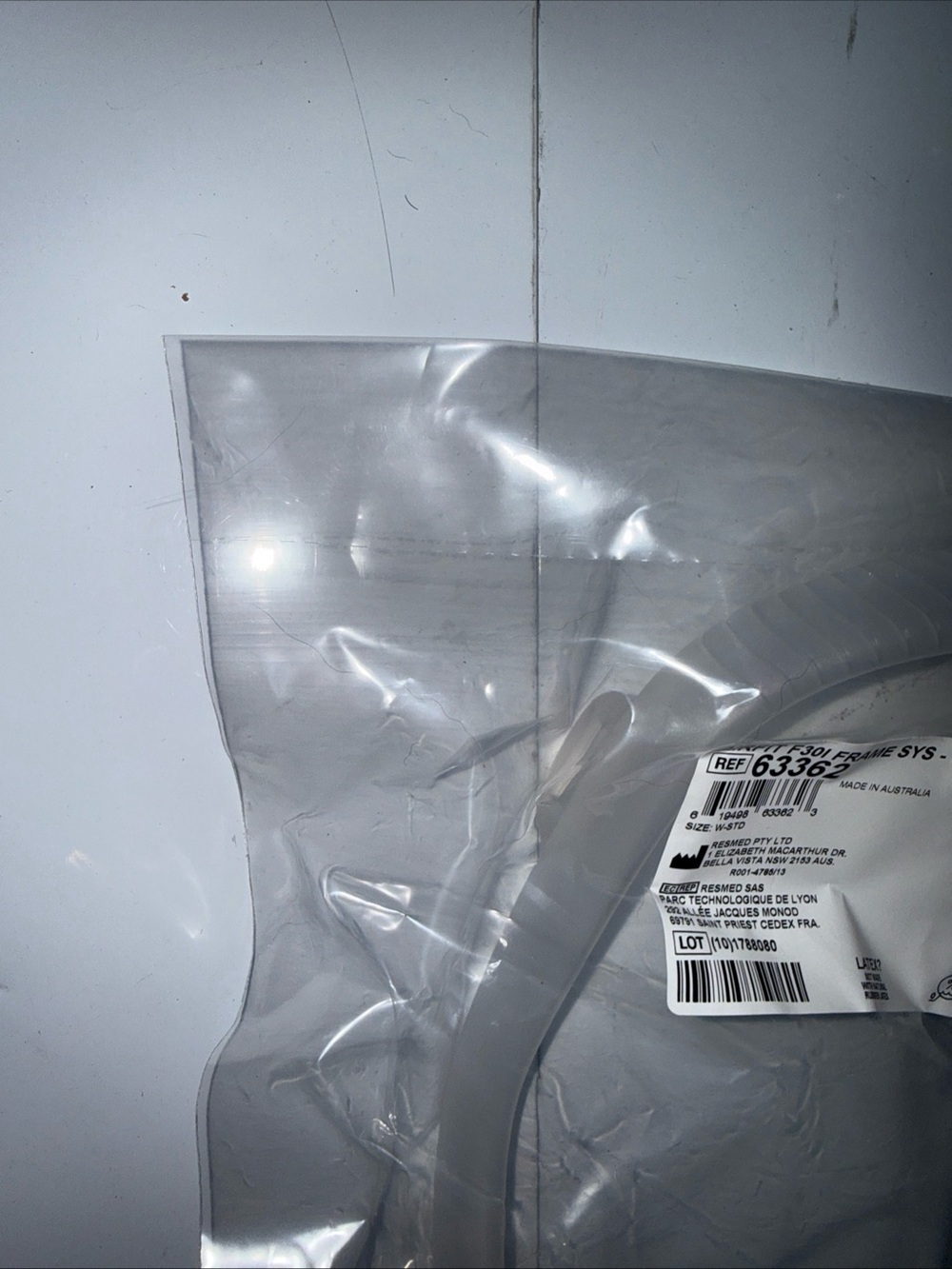 Airfit F30i FRAME SYS W/std Ref 63362 Standard Frame Cushion Sealed No Head Gear - Picture 6 of 10